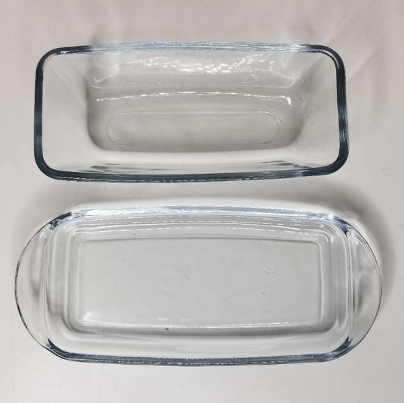 Anchor Hocking Clear Glass Butter Dish 1/4lb Covered Butter Keeper - Picture 4 of 9